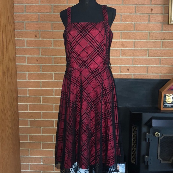 Coldwater Creek Dresses & Skirts - ❤️COLDWATER CREEK❤️PLAID MESH OVERLAY DRES…